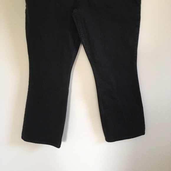 Abercrombie & Fitch Curve Love The Kick Flare Ultra High Rise Jeans 29 8R Black - Picture 5 of 14